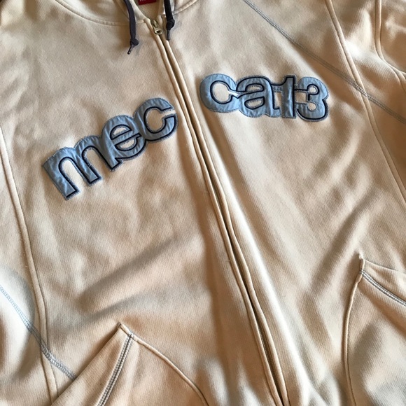 Vintage Mecca Sweat Suit Cream Baby Blue Navy Mens XL - Picture 2 of 8